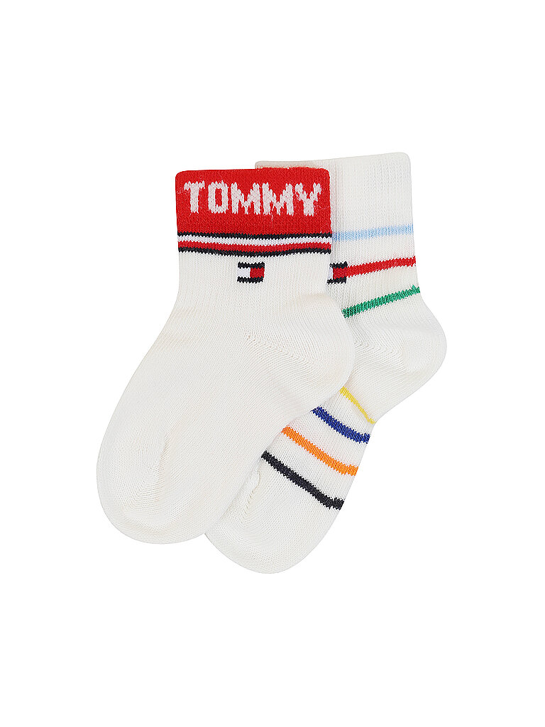 TOMMY HILFIGER Baby Socken 2er Pkg Multi Stripe weiß | 19-22